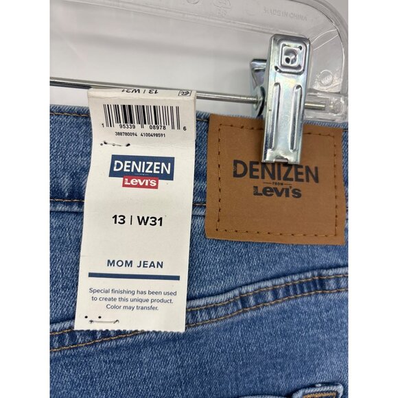 Levis Denizen Mom Jean Distressed Stretch Size 13/31 NEW - Picture 5 of 7